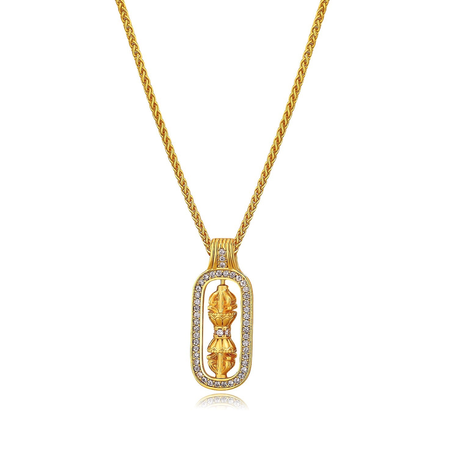 14K Gold Noble Vajra Pendant