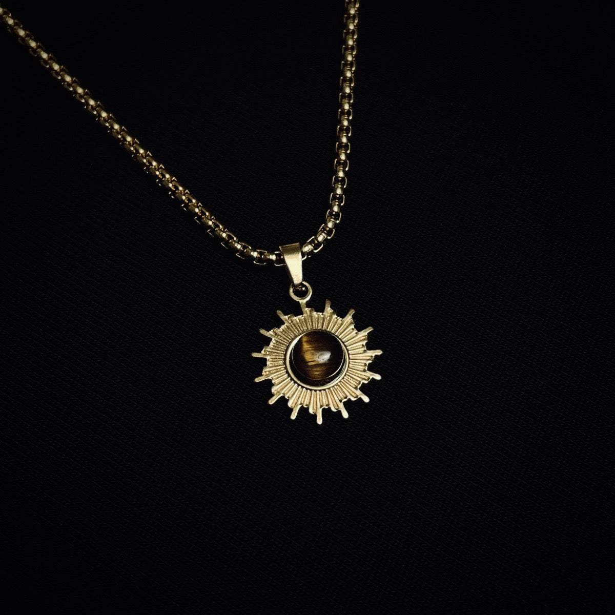 14K Gold American Style Sunflower Chain