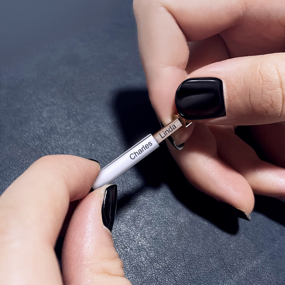 Personalized Couple Hidden Secret Necklace