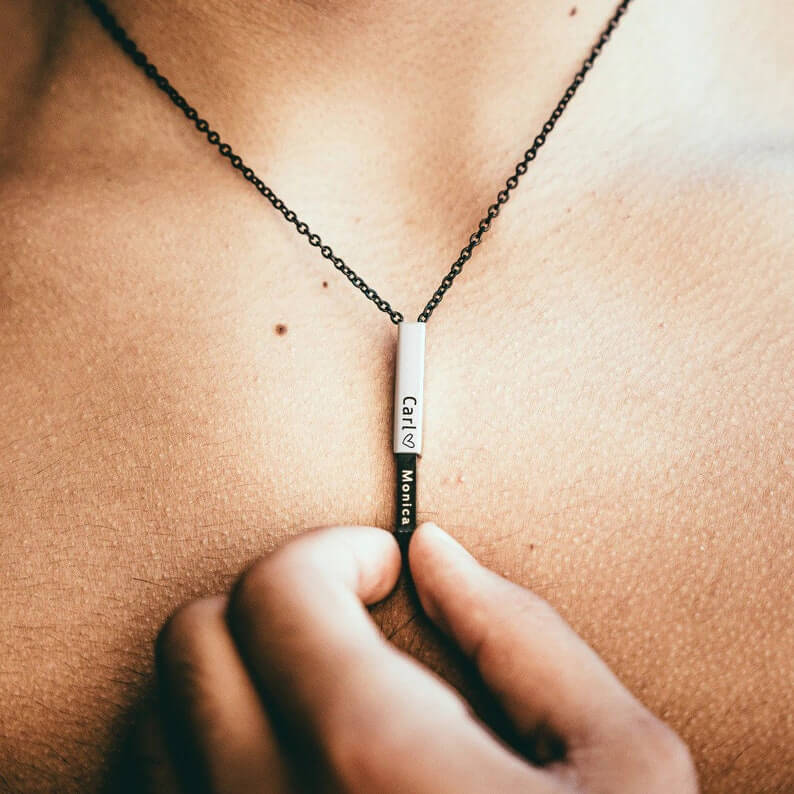 Personalized Couple Hidden Secret Necklace