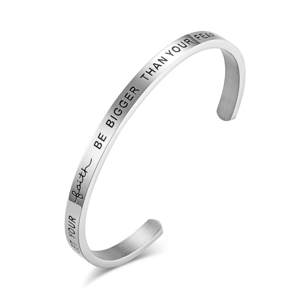 Personalized Couple Opening Bracelet