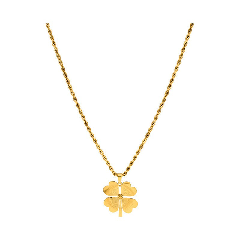 14K Gold Lucky Heart Necklace