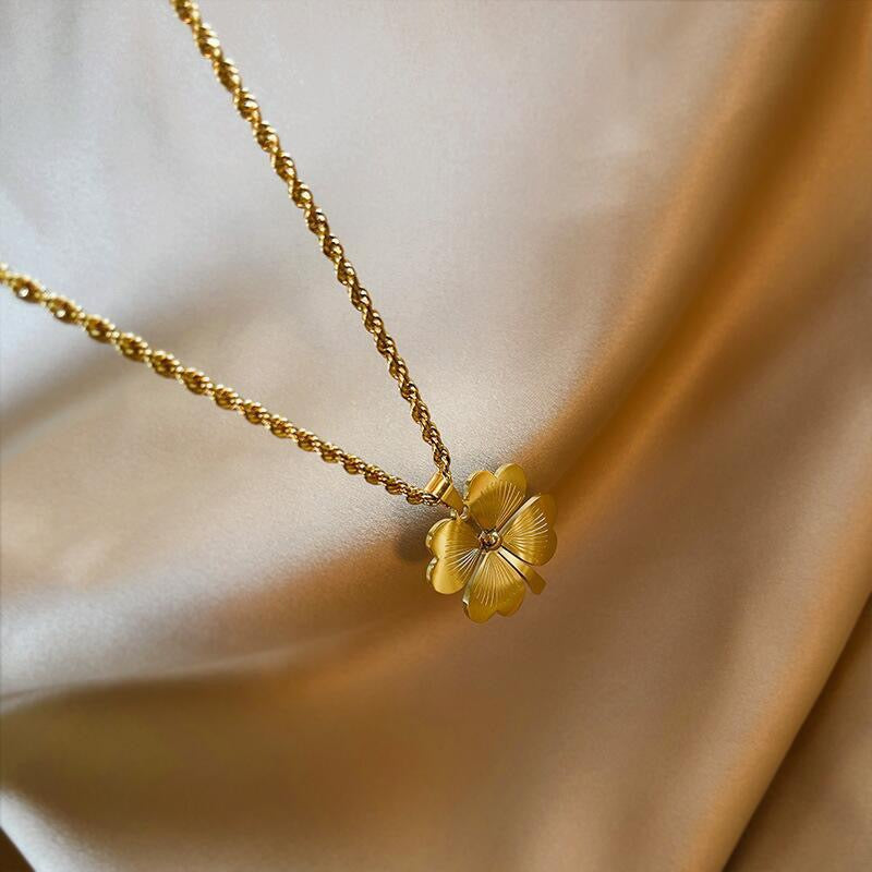 14K Gold Lucky Heart Necklace