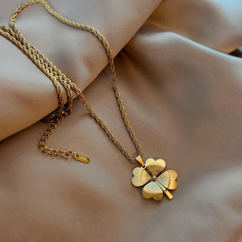 14K Gold Lucky Heart Necklace
