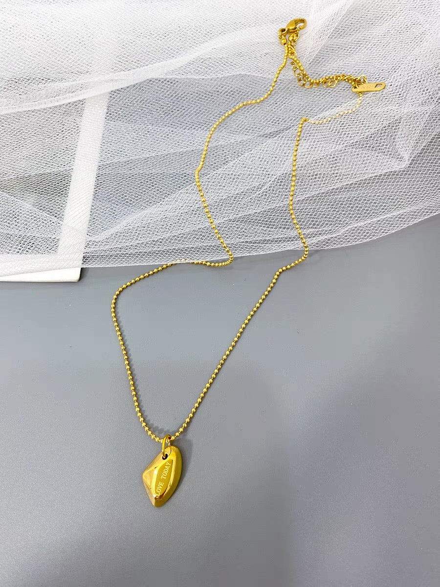 14K Gold Chic Nugget Necklace