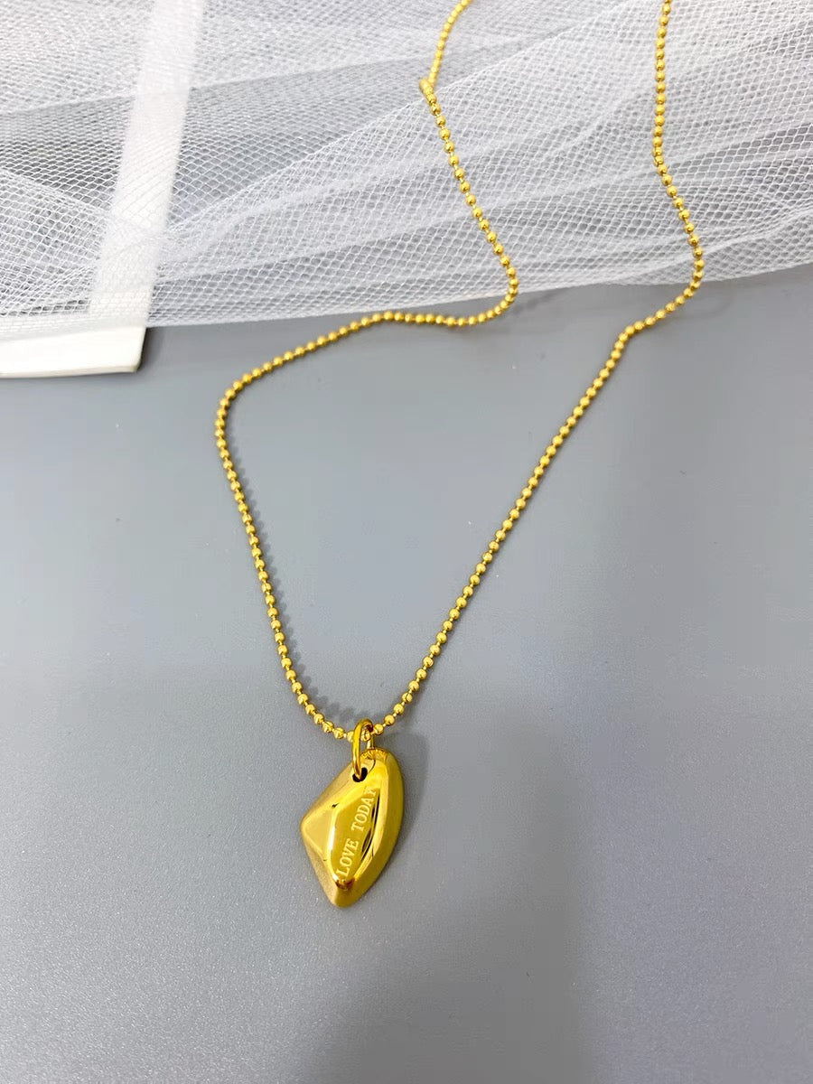 14K Gold Chic Nugget Necklace