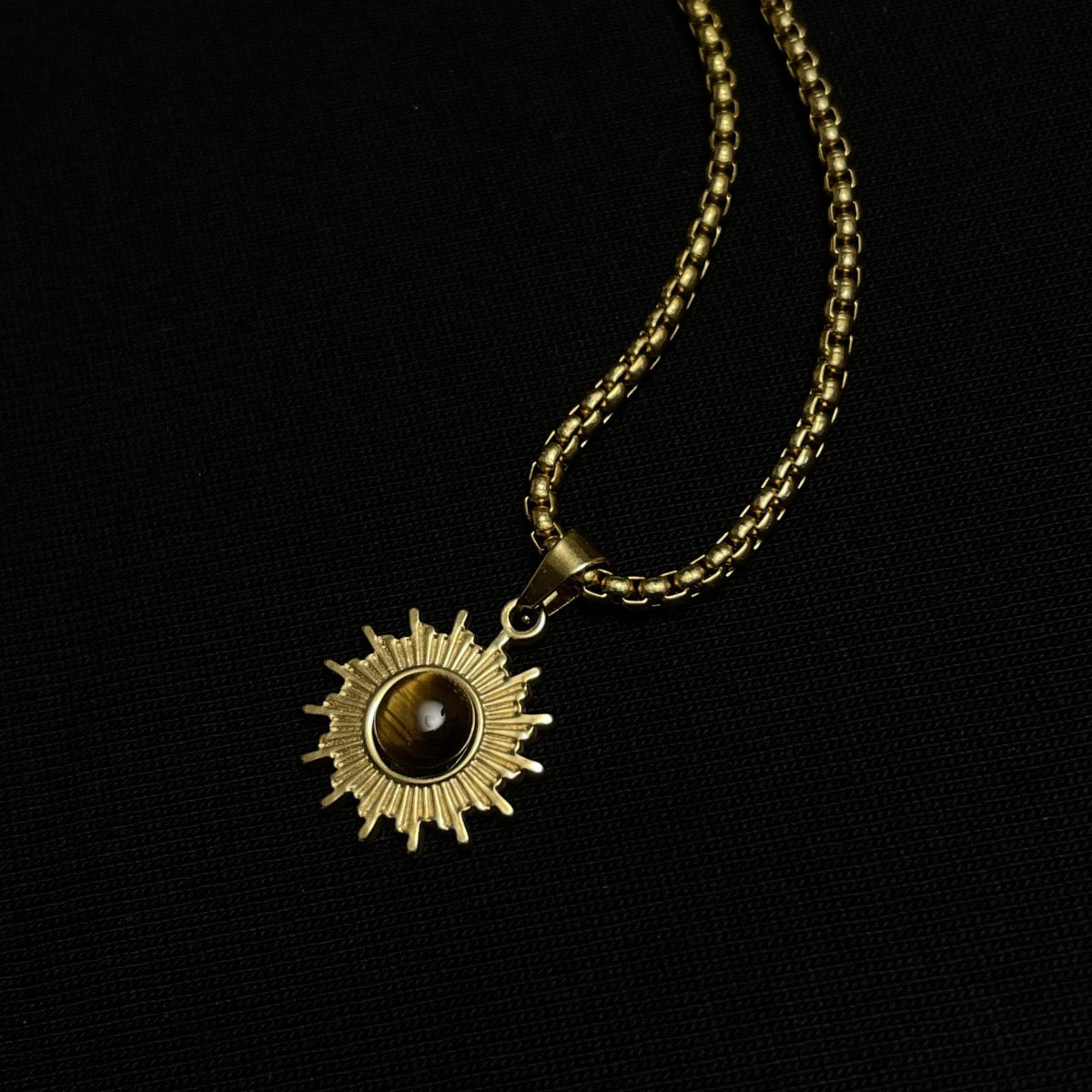 14K Gold American Style Sunflower Chain