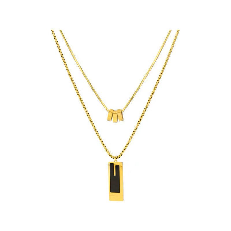 14K Gold Double Layer Necklace