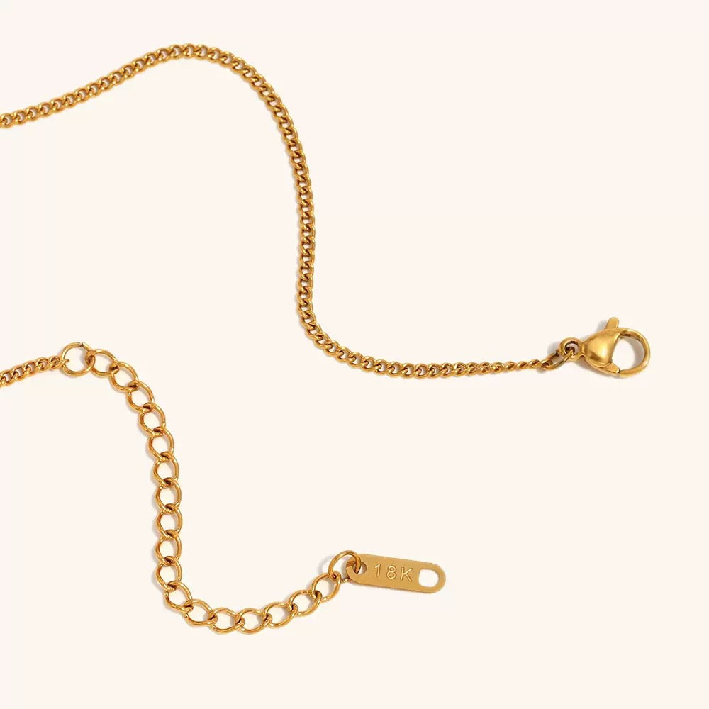 18K Gold Diamond-Set Heart Necklace