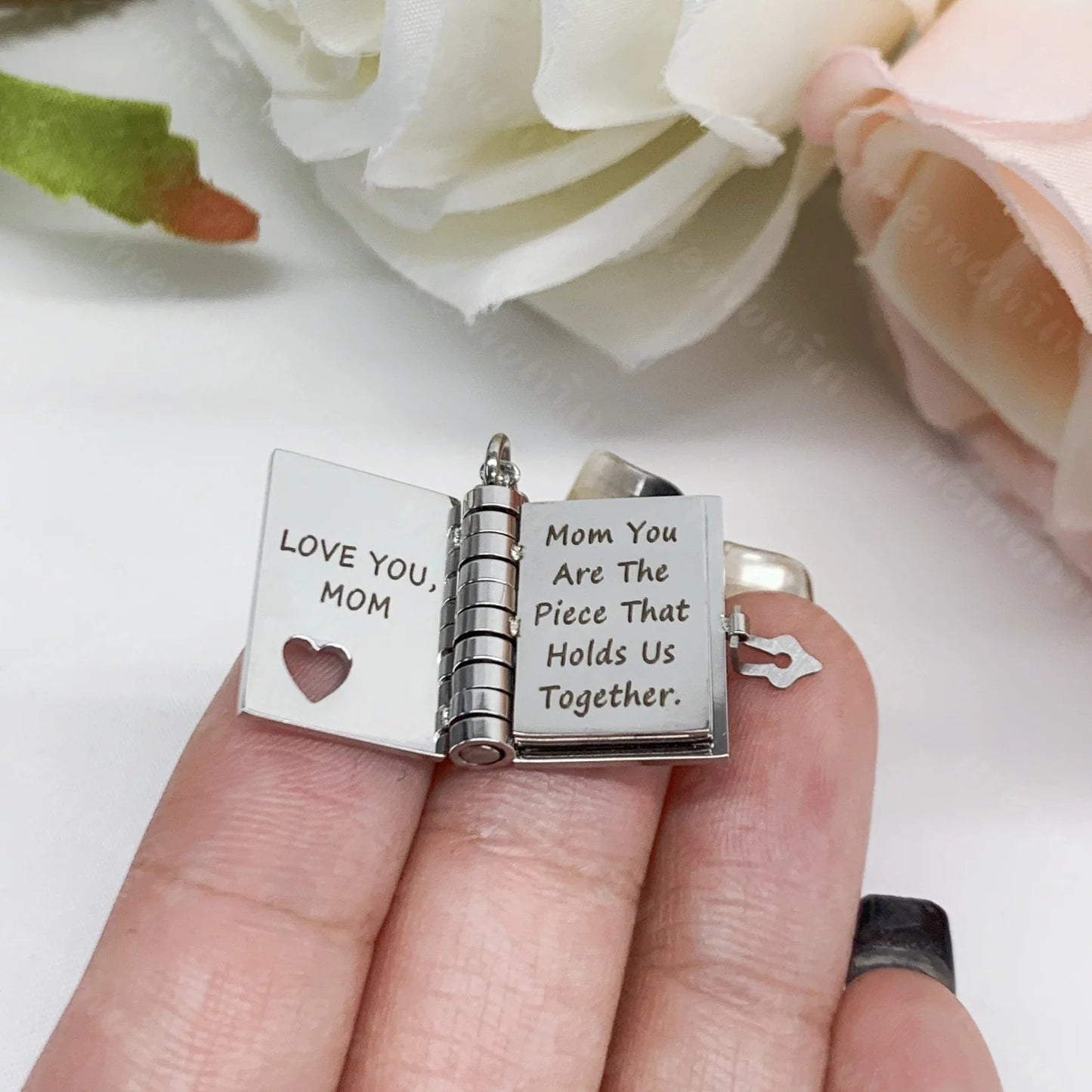 Personalized Book Necklace