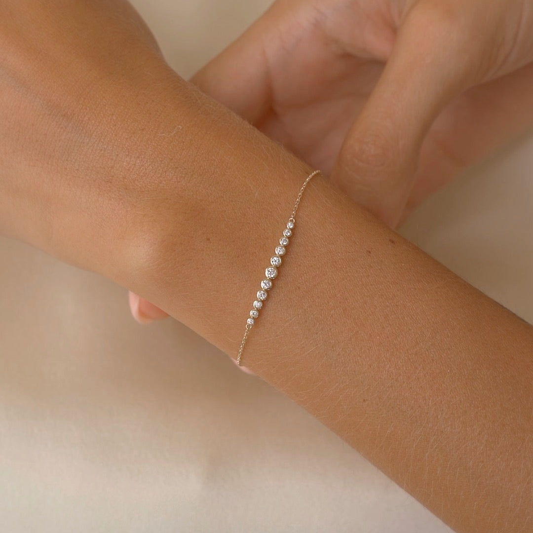 Diamond Bracelet 14k Gold - Katla