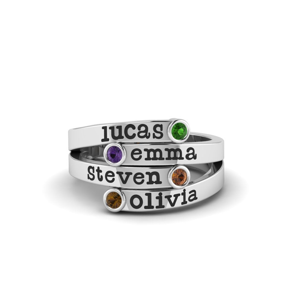 Personalised Birthstone Ring