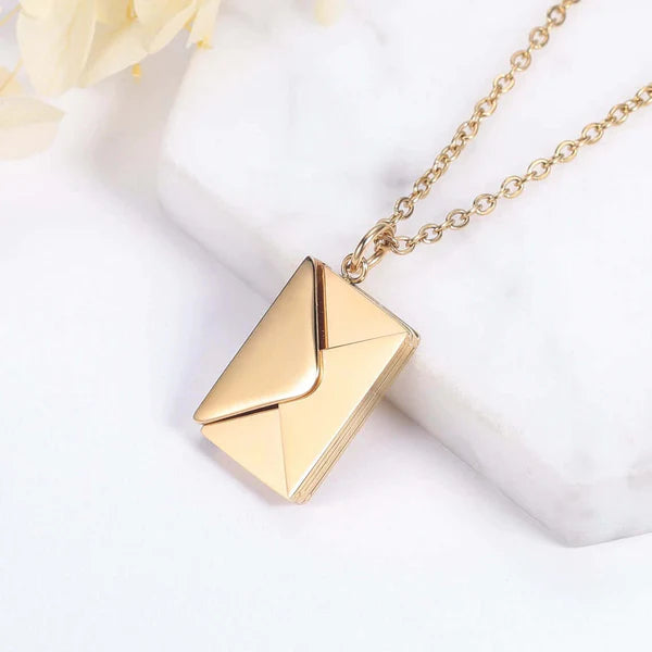 Personalized Envelope Necklace