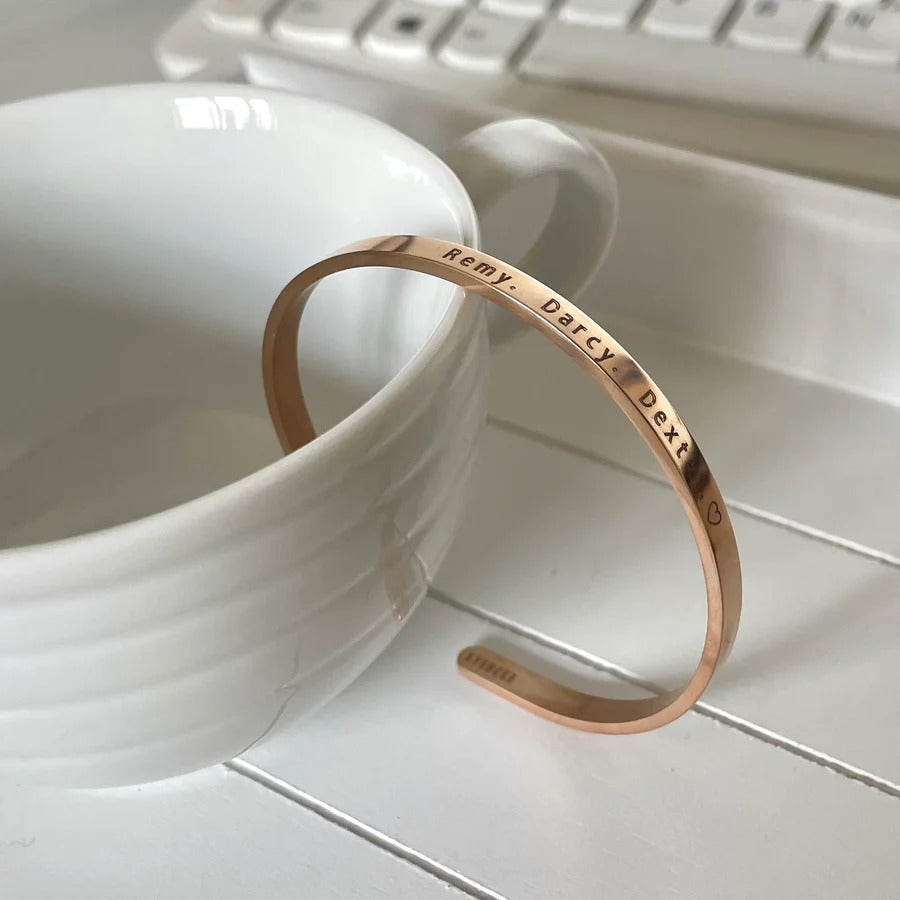 Personalized Couple Opening Bracelet