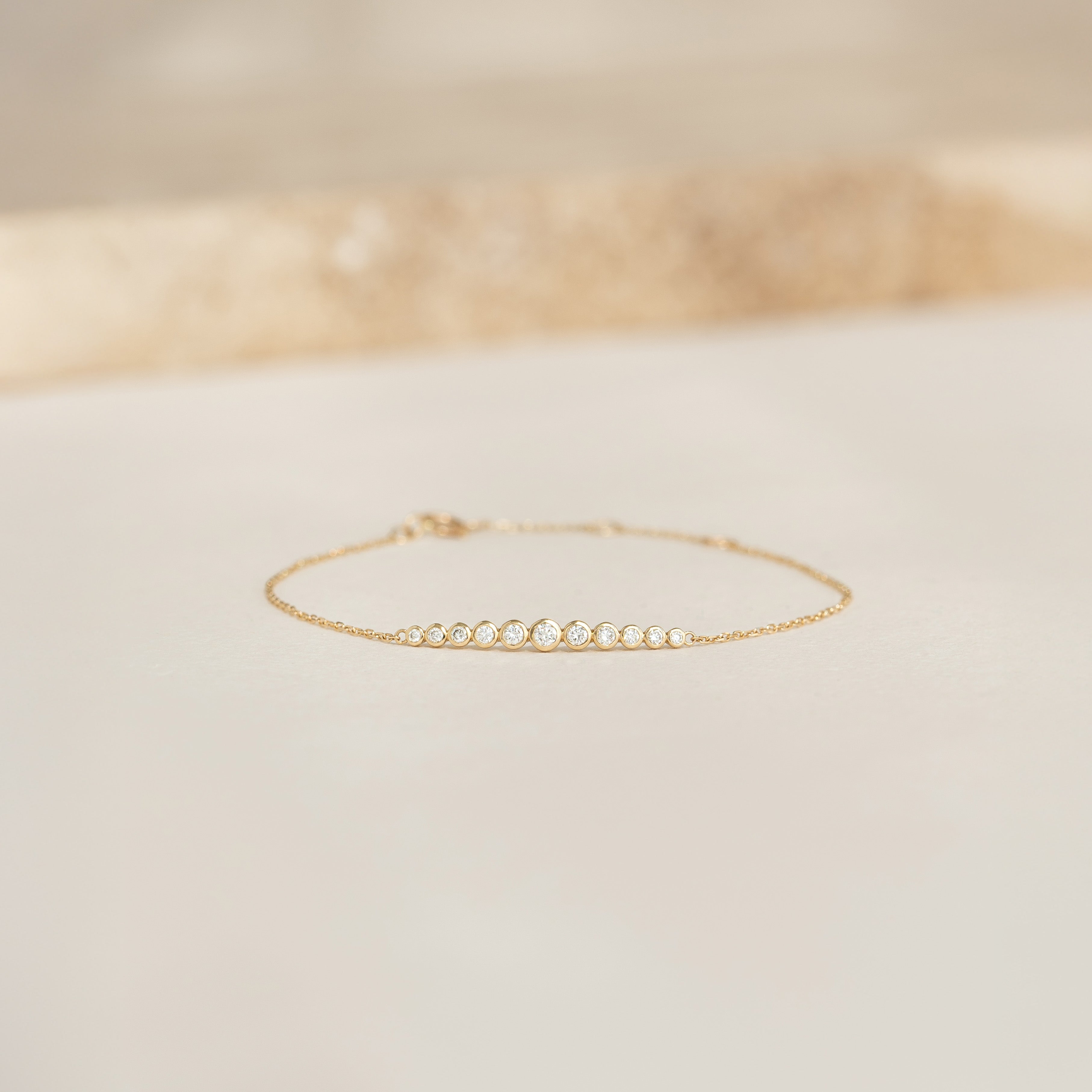Diamond Bracelet 14k Gold - Katla