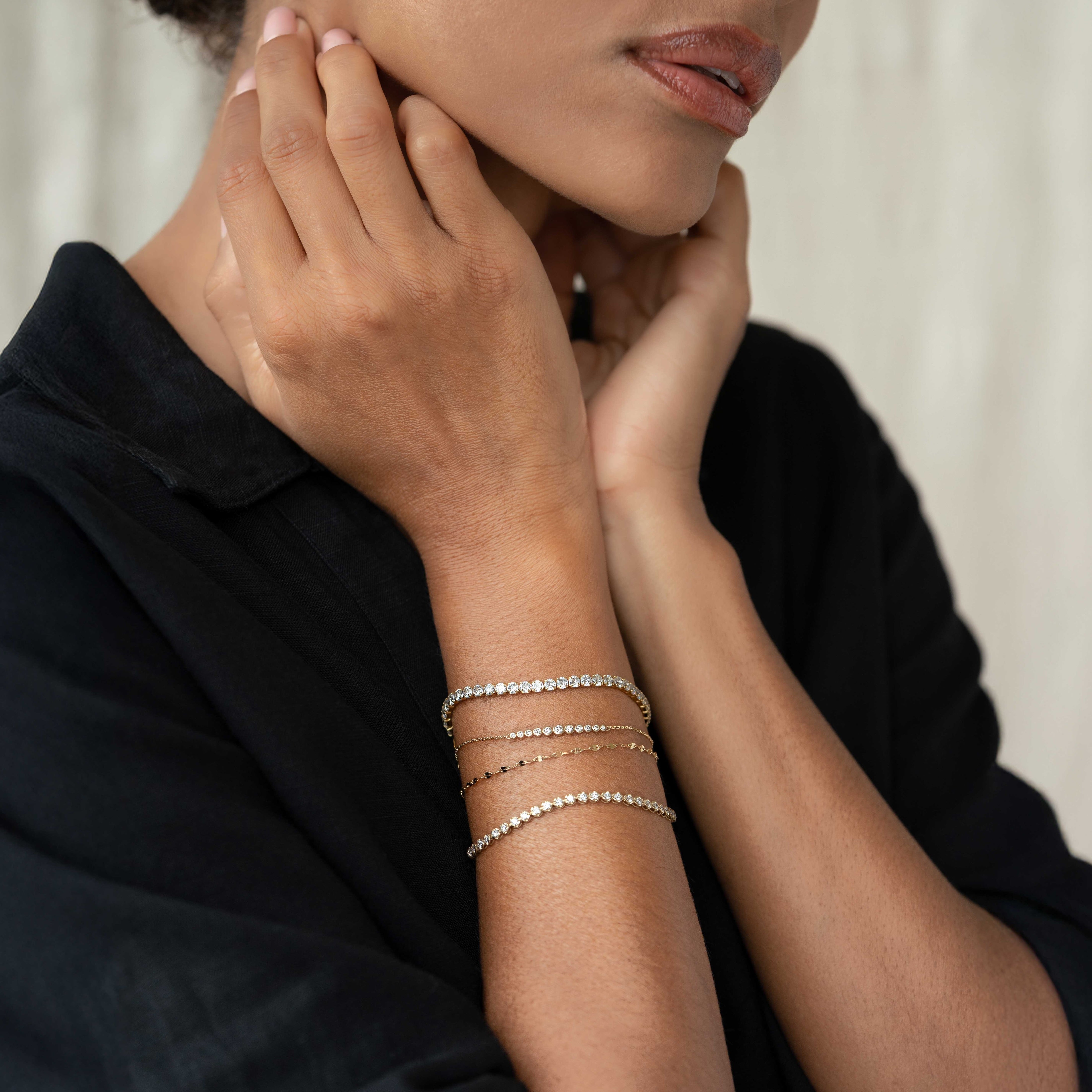 Diamond Bracelet 14k Gold - Katla