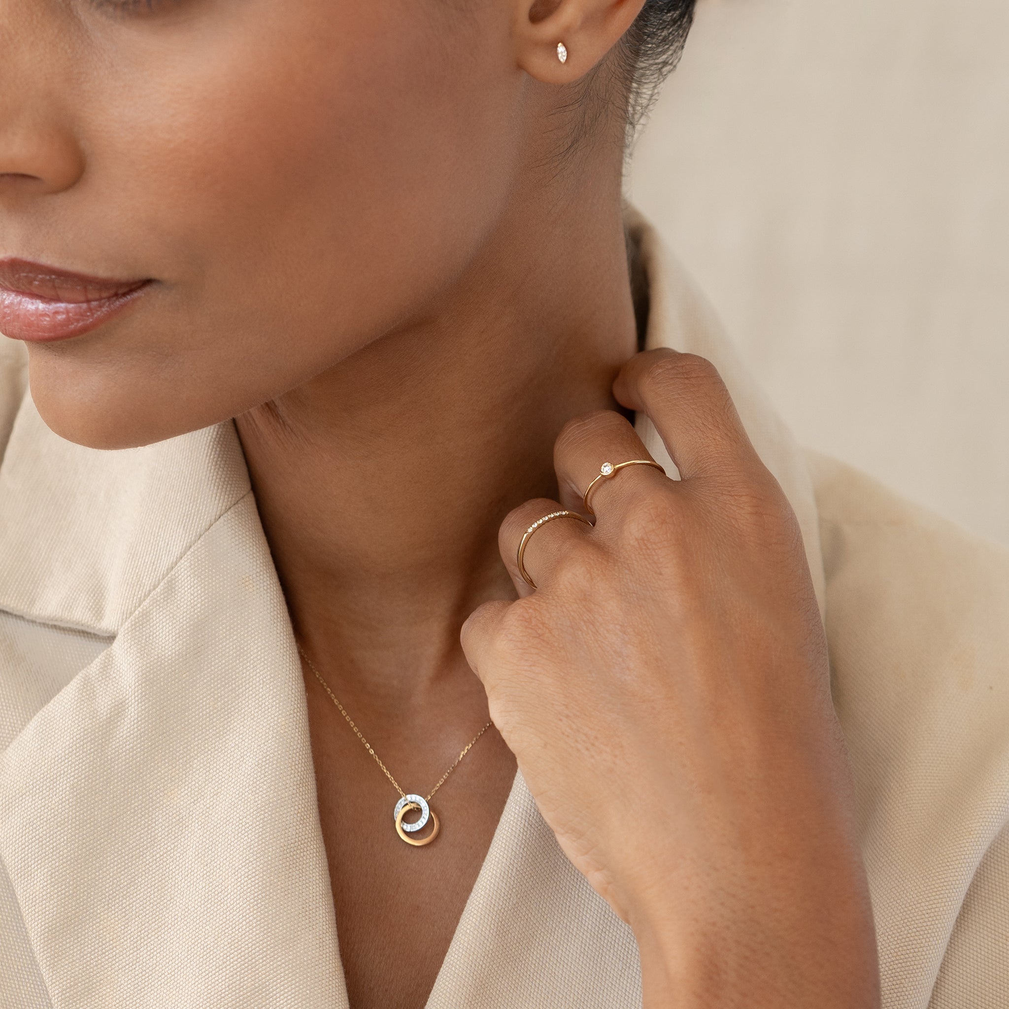 Diamond Pave Band - Miriam