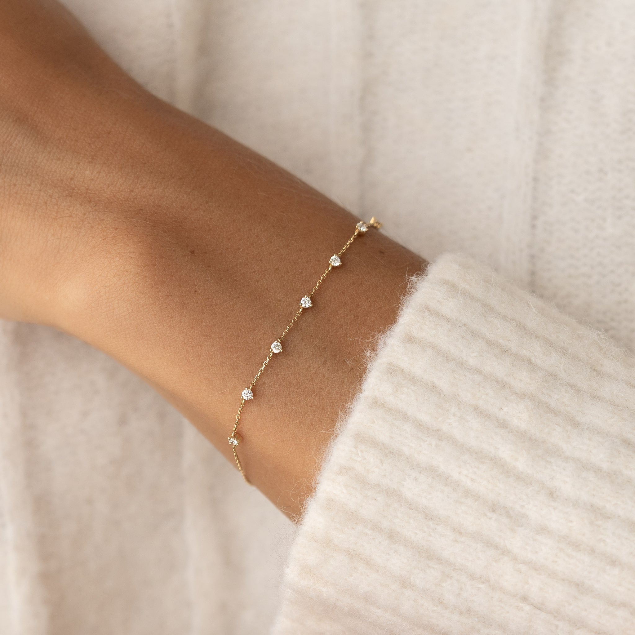 Diamond Bracelet 14k Gold - Lyra
