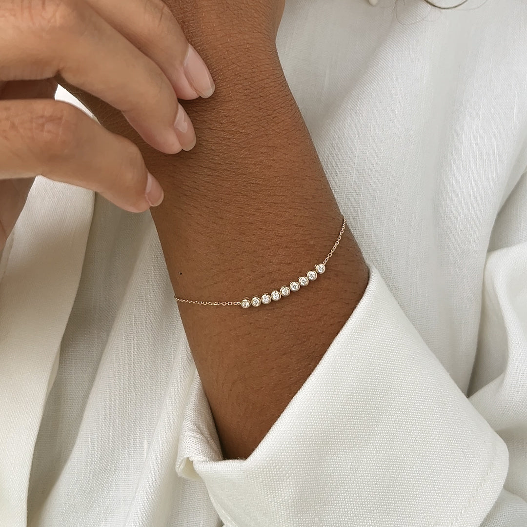 Diamond Bracelet 14k Gold - Maelie