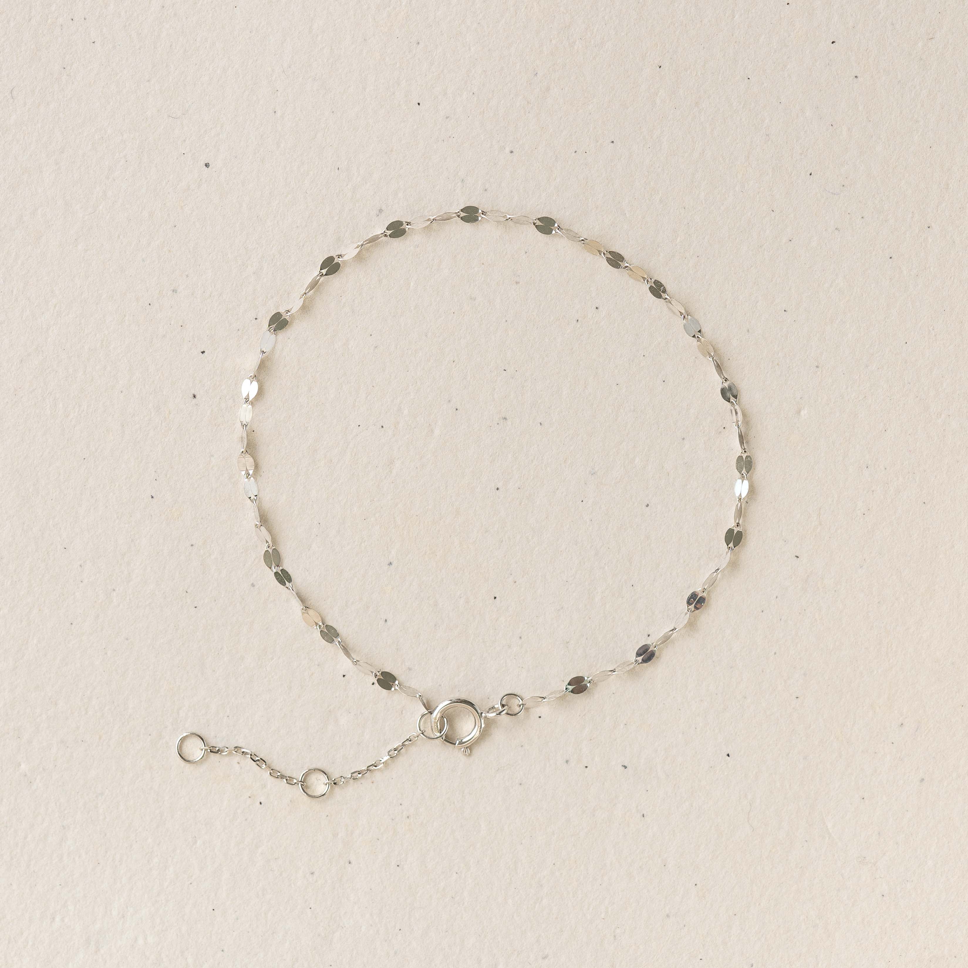 Petal Chain Bracelet White Gold - Florence